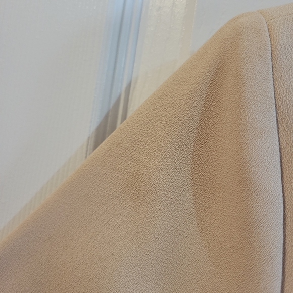 Vintage 80s beige glitter scalloped collar blazer jacket small - Picture 5 of 11